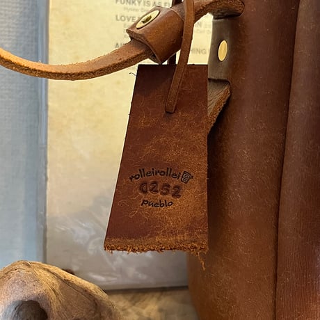 本革ショルダーバッグ　プエブロレザーバッグ　Shoulderbag medium(Cognac/Pueblo)Lot#252 オーダー制作