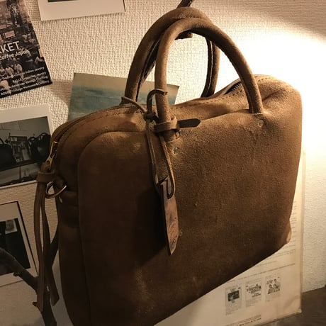 Handbag Square(kudu/stone/suede)#156/Oder
