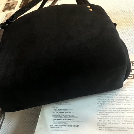 Shoulderbag (Black/suede/kudu)Lot#139 アベ様オーダー出品