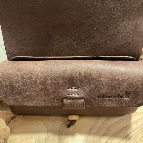 プエブロレザー財布　プエブロ財布　プエブロレザーで作った財布　プエブロレザーコンパクト財布／Lot#210