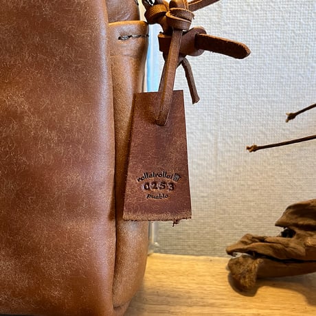 プエブロレザーバッグ　プエブロレザーハンドバッグ Handbag(Cognac/Pueblo)Lot#253