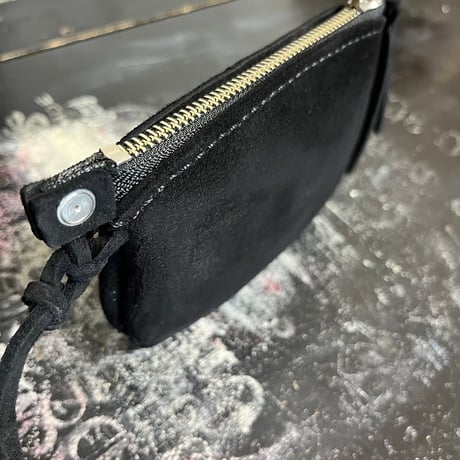 middle pouch (kudu/suede/black)#159/結衣様オーダー出品