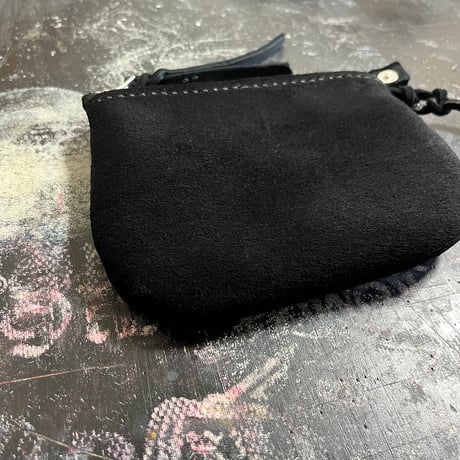 middle pouch (kudu/suede/black)#159/結衣様オーダー出品