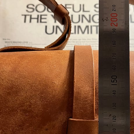 ミディアムバッグ　ミディアムショルダーバッグ　本革ハンドバッグ　プエブロレザーバッグ　Shoulderbag medium(Cognac/pueblo)Lot#254