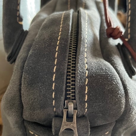Handbag(gray/suede/kudu)Lot#079