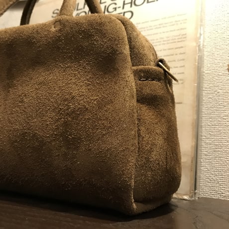 Handbag 303. mini 2Way (stone/suede/kudu)Lot#150