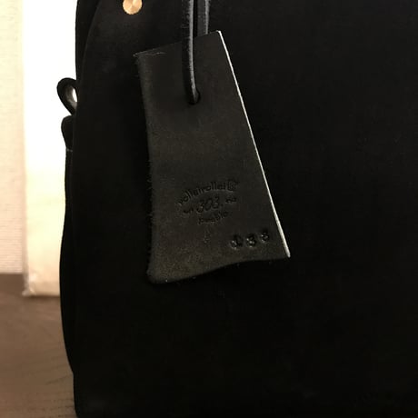 Shoulderbag 303. (Black/suede/kudu)Lot#138 サイトウ様オーダー出品