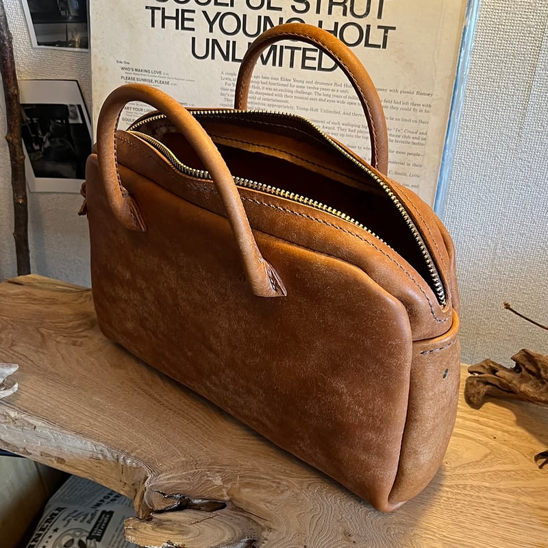 プエブロレザーバッグ プエブロレザーハンドバッグ Handbag(Cognac