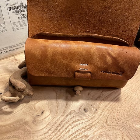 プエブロレザー財布　プエブロ財布　アコーディオン財布　ジャバラ財布／Lot#211