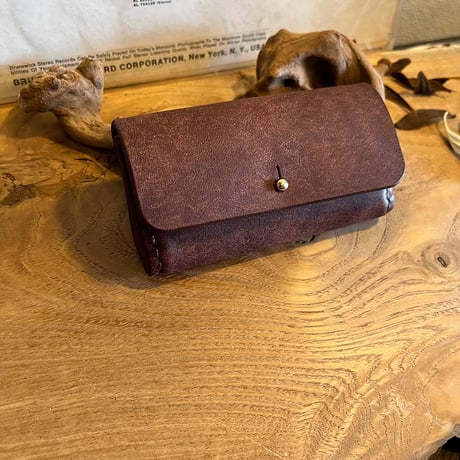 手作りだからこのフォルム♪ 一点限り リップケース 名刺入れ Business card case(tabacco/pueblo)Lot#--- 03