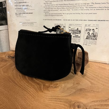 middle pouch (kudu/suede/black)#257 akko様プレゼント出品