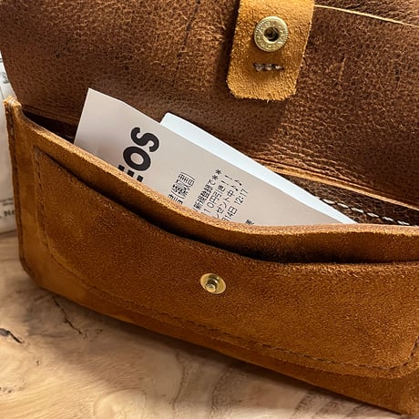 kudu革長財布　Long Wallet (autumn spice/suede/kudu)Lot#264