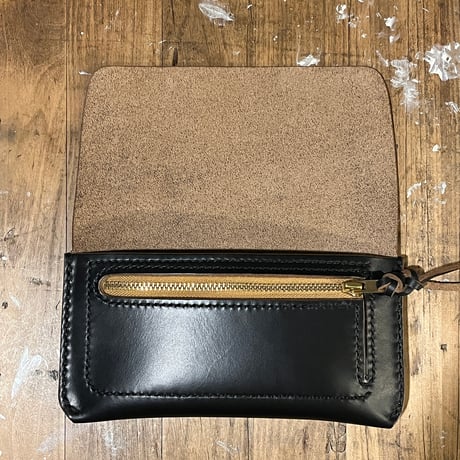 クロムエクセル長財布 Long Wallet(Chromexcel/black/Horween)Lot#384