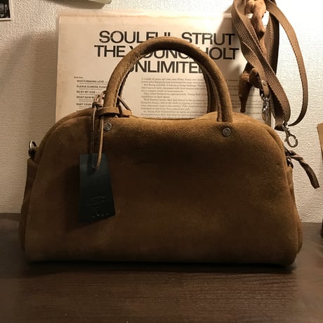 Handbag 303. mini 2Way (stone/suede/kudu)Lot#152