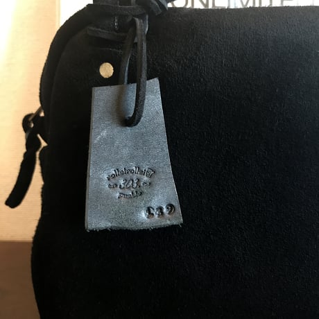 Shoulderbag (Black/suede/kudu)Lot#139 アベ様オーダー出品