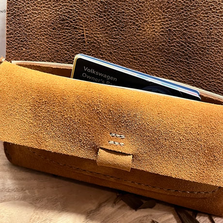 kudu革長財布　Long Wallet (autumn spice/suede/kudu)Lot#271