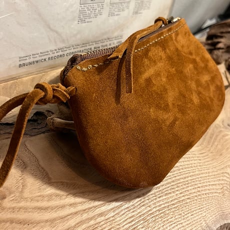 Landscape pouch (kudu/suede/Autumn spice)#228理英子様オーダー出品
