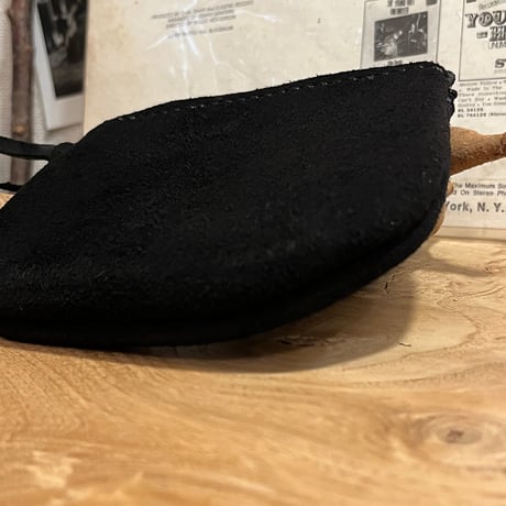 middle pouch (kudu/suede/black)#223理英子様オーダー出品