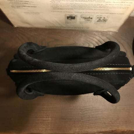 Handbag 303. mini (Black/suede/kudu)Lot#120 エハラ様オーダー出品