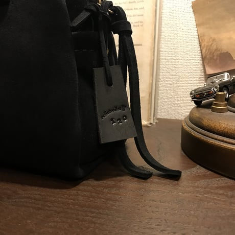 Handbag 303. mini (Black/suede/kudu)Lot#120 エハラ様オーダー出品