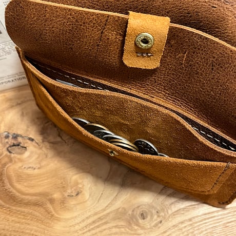 kudu革長財布　Long Wallet (autumn spice/suede/kudu)Lot#264