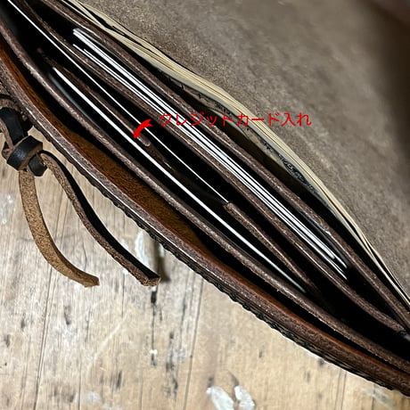 クロムエクセル長財布 Long Wallet(Chromexcel/black/Horween)Lot#370