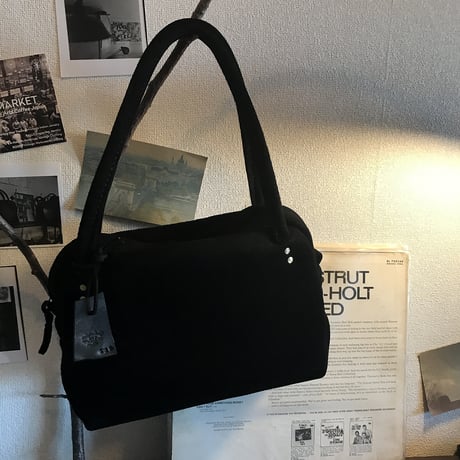 Shoulderbag (Black/suede/kudu)Lot#139 アベ様オーダー出品