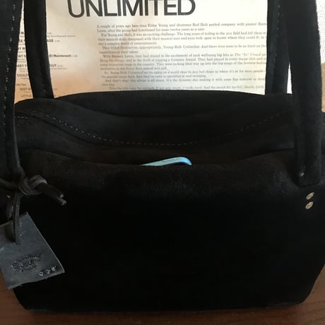 Shoulderbag (Black/suede/kudu)Lot#139 アベ様オーダー出品