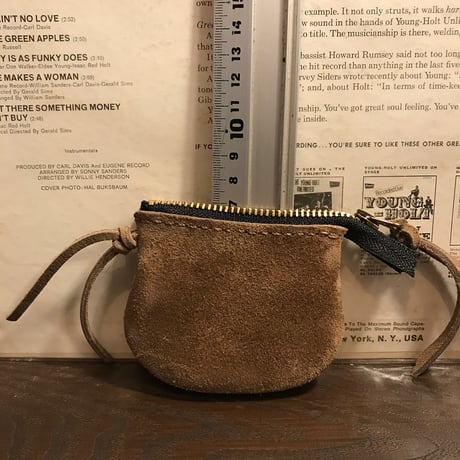 small pouch (kudu/suede/stone)#157