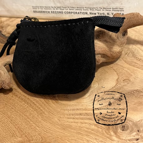 mini pouch (kudu/suede/black)#140理英子様オーダー出品
