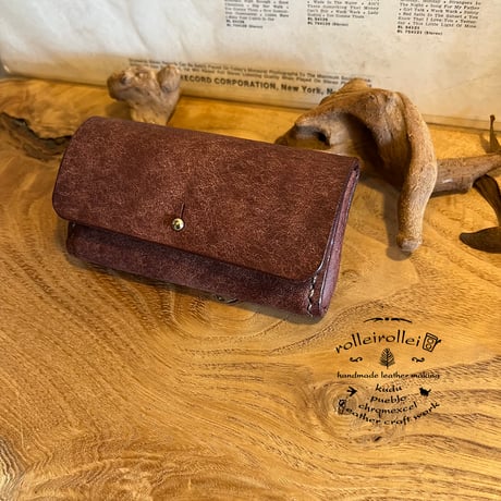 手作りだからこのフォルム♪ 一点限り リップケース 名刺入れ Business card case(tabacco/pueblo)Lot#--- 03