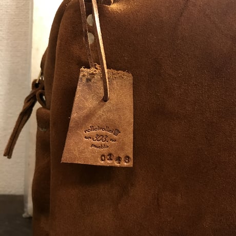 kudu革ショルダーバッグ　kudu革バッグ　kudu革スエードバッグ　素敵な色オータムスパイス　Lot#148