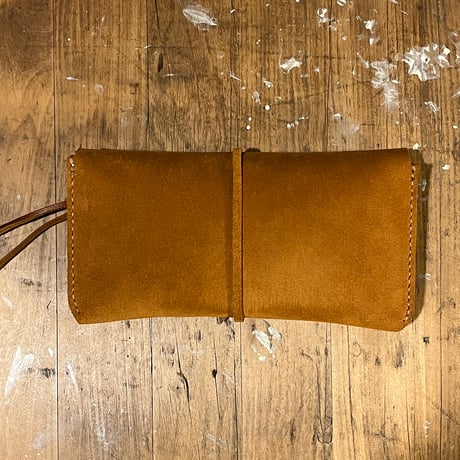 kudu革長財布 Long Wallet (Autumn spice/suede/kudu)Lot#376