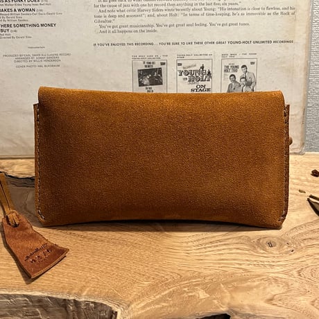 kudu革長財布　Long Wallet (autumn spice/suede/kudu)Lot#271