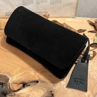 kudu革長財布　Long Wallet (black/suede/kudu)Lot#266