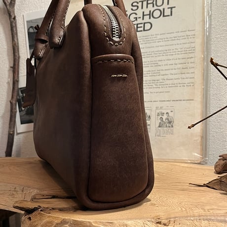 本革ハンドバッグ　プエブロレザーバッグ　Handbag(Castano/Pueblo)Lot#250