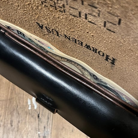 クロムエクセル長財布 Horweenスタンプ付き！(Chromexcel/black/Horween)Lot#319