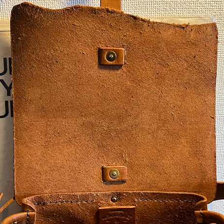 本革ショルダーバッグ　プエブロレザーバッグ　Shoulderbag medium(Cognac/Pueblo)Lot#252 オーダー制作