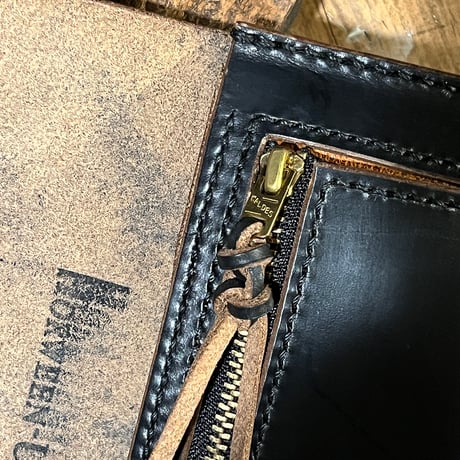 クロムエクセル長財布 Horweenスタンプ付き！(Chromexcel/black/Horween)Lot#373