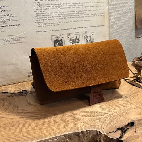 kudu革長財布　Long Wallet (autumn spice/suede/kudu)Lot#271