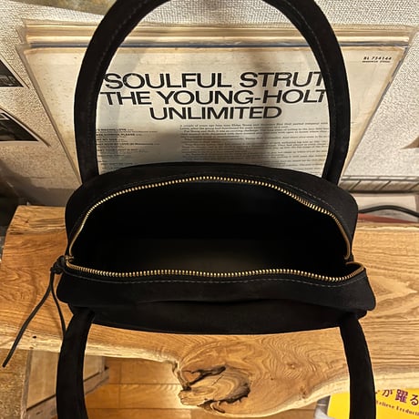 Hand/Shoulderbag(Black/suede/kudu)Lot#378 家島様オーダー出品