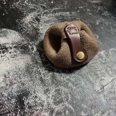 ムギュッとコインケース(stone/suede/kudu)#07