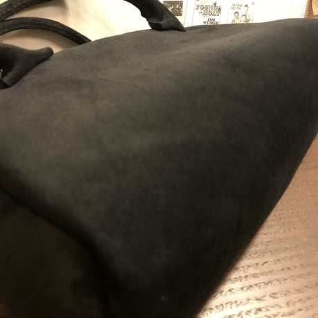 Handbag 303. mini (Black/suede/kudu)Lot#120 エハラ様オーダー出品