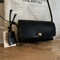 クロムエクセルレザー クラッチショルダーバッグ Clutch Shoulderbag(Black/Chromexcel)Lot#325