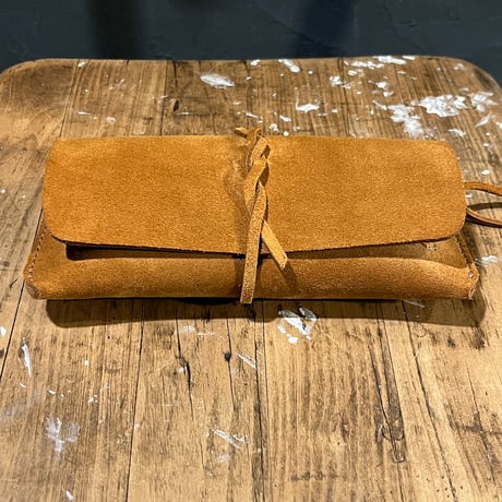 kudu革長財布 Long Wallet (Autumn spice/suede/kudu)Lot#376