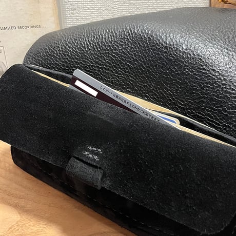 kudu革長財布　Long Wallet (black/suede/kudu)Lot#265