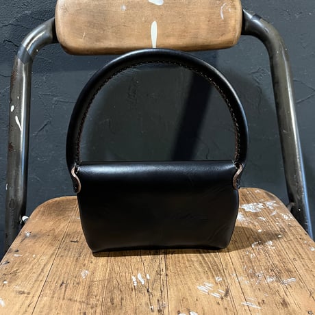 クロムエクセル ミニマルポコッシュ (Chromexcel/black/Horween)Lot#367 理英子様オーダー出品