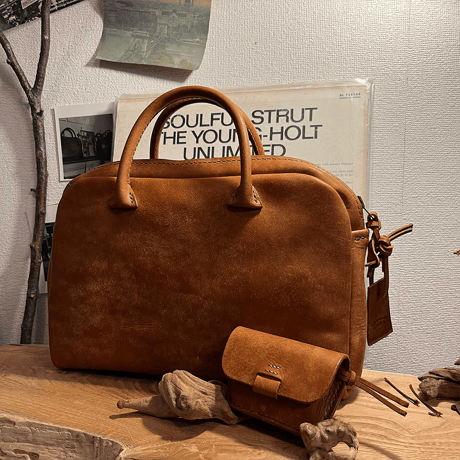 プエブロレザーバッグ　プエブロレザーハンドバッグ Handbag(Cognac/Pueblo)Lot#253