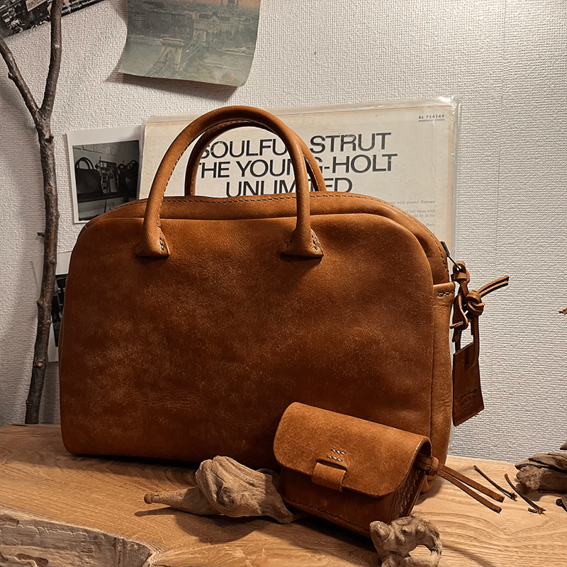 プエブロレザーバッグ プエブロレザーハンドバッグ Handbag(Cognac