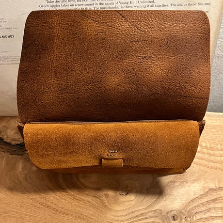 kudu革長財布　Long Wallet (autumn spice/suede/kudu)Lot#264